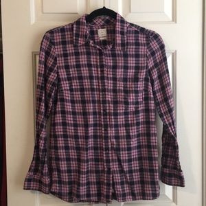 Plaid boyfriend shirt